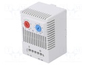 Sensor: thermostat; Contacts: NC + NO; 10A; 250VAC; IP20; -45÷80°C