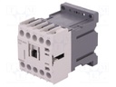 Contactor: 4-pole; NO x4; 24VDC; 20A; DIN; CTX3 MINI; -5÷40°C