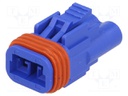 Connector: wire-wire/PCB; 570,E-Seal; plug; female; PIN: 2; IP67
