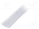Cover for LED profiles; white; 1m; HS-22; push-in