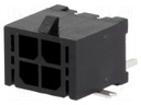 Socket; wire-board; male; MF30; 3mm; PIN: 4; SMT; on PCBs; 5A; tinned
