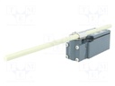 Limit switch; adjustable fiber glass rod, R 19- 189mm; NO + NC