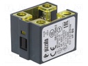 Contact block; NC x2; 10A; max.400VAC; max.250VDC; -40÷80°C