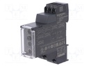 Timer; 0,05s÷100h; DPDT; 250VAC/8A; 24÷240VAC; 24VDC; DIN; -20÷60°C