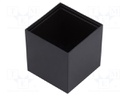 Enclosure: designed for potting; X: 25mm; Y: 25mm; Z: 25mm; ABS