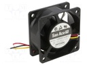 Fan: DC; axial; 12VDC; 60x60x25mm; 63.6m3/h; 44dBA; ball bearing
