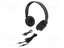 Bluetooth headphones with microphone; black; 0.02÷22kHz; 32Ω