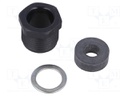 Half gland; PG11; Mat: polyamide; black