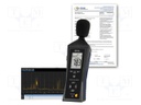 Meter: sound level; LCD; Sound level: 30÷130dB; 31.5÷8000Hz; IP20