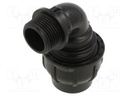 Splice terminal: clamping; Thread: G 1" external; 32mm; Plast