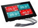Data logger; temperature; ±1,0°C; Temp: -40÷125°C; 186x122x21mm
