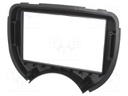 Radio mounting frame; Nissan; 2 DIN; black