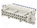 Connector: rectangular; female; Han ES Press; PIN: 24; 24+PE; 16A