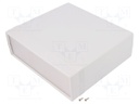Enclosure: with panel; 1598; X: 206mm; Y: 180mm; Z: 64mm; ABS; grey