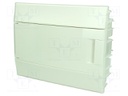 Enclosure: for modular components; IP41; grey; No.of mod: 12