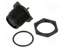 Connector: circular; socket; female; PIN: 3; w/o contacts; IP68