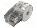 Tape; 12.7mm; 6.4m; grey; Character colour: black; self-adhesive