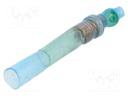 Quick splice; soldering; green; 2.4mm2; Variant: end connector