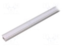 Profiles for LED modules; mat; recessed; L: 1m; aluminium