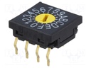Encoding switch; HEX/BCD; Pos: 16; soldered; DC load @R: 0.1A/5VDC
