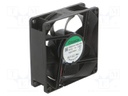 Fan: DC; axial; 12VDC; 80x80x25mm; 102m3/h; 45.5dBA; ball bearing