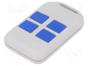 Enclosure: for remote controller; X: 36mm; Y: 59mm; Z: 13mm; ABS