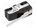 Microswitch SNAP ACTION; with lever; SPDT; 6A/250VAC; 5A/24VDC