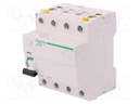 RCD breaker; Inom: 25A; Ires: 30mA; Poles: 4; 400V; Mounting: DIN
