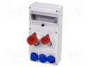 Electric switchboard; IP44; wall mount; Enclos.mat: ABS