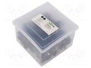 Holder; black; on round cable; 100pcs; with a nail; Ø: 14mm