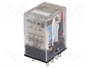 Relay: electromagnetic; 4PDT; Ucoil: 48VDC; 5A/220VAC; 5A/24VDC