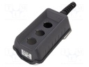 Case; black; 46; IP65; plastic; -35÷80°C; Holes no: 3
