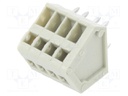 PCB terminal block; angled; 2.5mm; ways: 4; on PCBs; 0.08÷1mm2