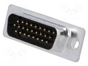 D-Sub HD; PIN: 26; plug; male; stamped and formed contacts