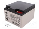 Re-battery: acid-lead; 12V; 24Ah; AGM; maintenance-free