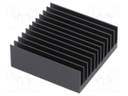 Heatsink: extruded; grilled; black; L: 40mm; W: 40mm; H: 14.5mm