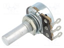 Potentiometer: shaft; single turn; 470kΩ; 100mW; ±30%; 6mm; carbon