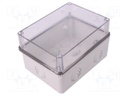 Enclosure: junction box; X: 109mm; Y: 149mm; Z: 54mm; ABS; IP55