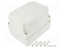 Enclosure: multipurpose; X: 130mm; Y: 180mm; Z: 125mm; MNX; grey; IK08