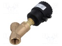 Pneumatic valve; G 1"; bronze; PTFE; Valve: NC; max.16bar; -30÷60°C