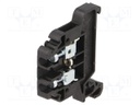 Splice terminal: rail; 0.5÷2.5mm2; ways: 1; terminals: 2; black