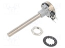 Potentiometer: shaft; single turn; 200kΩ; 200mW; THT; 6mm; metal