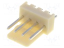 Socket; wire-board; male; 2.54mm; PIN: 4; THT; 250V; 3A; tinned