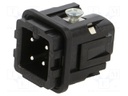 Connector: HDC; contact insert; male; CK; PIN: 3; 3+PE; size 21.21