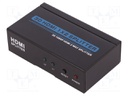 Splitter; HDMI 1.3; Colour: black; Input: DC socket,HDMI socket