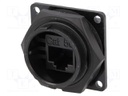 Coupler; RJ45; DC; PIN: 8; Cat: 5e; Layout: 8p8c; Locking: bayonet