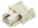 Connector: HDC; module; female; MIXO; Modules: 1; Cat: 6