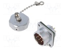 WY20; socket; female; PIN: 7; IP67; 10A; soldering; 500V; 2mm2; 14AWG