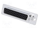 D-Sub HD; PIN: 44; plug; female; stamped and formed contacts