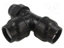 Splice terminal: clamping; 63mm; for PE pipes; Plast
